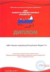 Диплом - дни малого бизнеса-2011