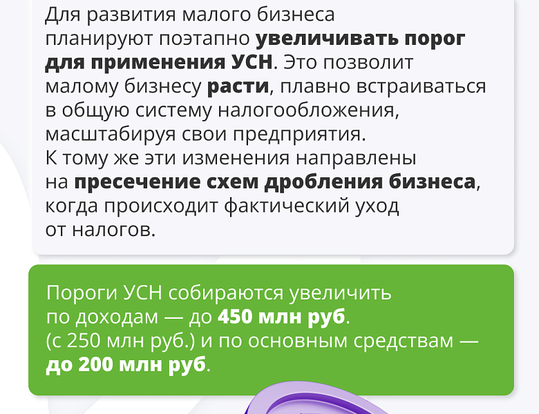Налоговые изменения для бизнеса