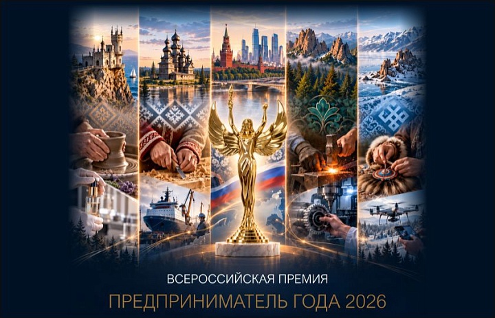 Стартует Всероссийская премия «Предприниматель года — 2026»