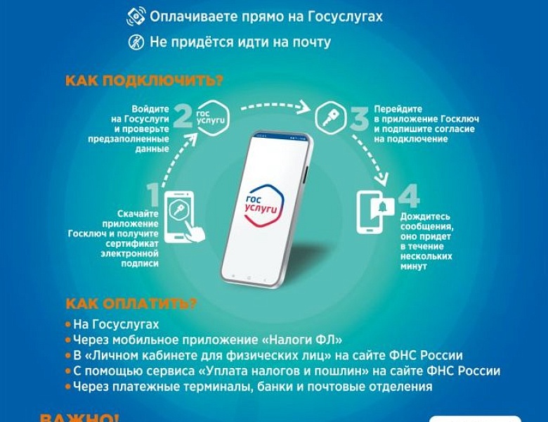 Налоговые уведомления через портал Госуслуг